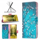 Lommebok deksel for iPhone 14 Pro Max - Rosa blomster thumbnail