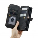 CaseMe retro multifunksjonell Lommebok deksel iPhone 14/13 svart thumbnail