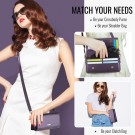 Caseme Crossbody telefonveske - Lilla thumbnail