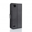 Lommebok deksel for LG Q6/LG Q6 plus svart thumbnail