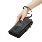 CaseMe 2-i-1 Lommebok deksel Samsung Galaxy S25+ plus 5G svart thumbnail