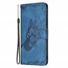 Lommebok deksel til Samsung Galaxy A22 5G - Blå Butterfly thumbnail