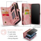 CaseMe 2-i-1 Lommebok deksel iPhone 11 rosa thumbnail