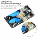 Lommebok deksel til iPhone X/XS - Blue Butterfly thumbnail