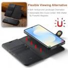 DG.Ming 2-i-1 Lommebok-deksel I Lær Samsung Galaxy S26+ Plus 5G svart thumbnail