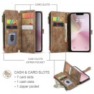 CaseMe multifunksjonell Lommebok deksel iPhone 16e brun thumbnail
