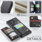 CaseMe Deksel med kortlomme Samsung Galaxy S25 Ultra 5G svart thumbnail