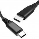 Universell USB-C til USB-C 65W Ladekabel 2m - Svart thumbnail