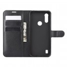 Lommebok deksel for Motorola Moto E6s (2020) svart thumbnail