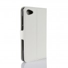 Lommebok deksel for HTC Desire 12 hvit thumbnail