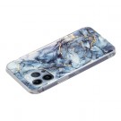 Fashion TPU Deksel iPhone 15 Pro - Blå Marmor thumbnail