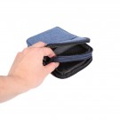 Denim sport bag med 3 lommer for mobil blå thumbnail