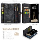 CaseMe 2-i-1 Lommebok deksel iPhone 16 svart thumbnail