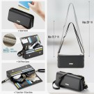 Caseme Crossbody telefonveske - Svart thumbnail