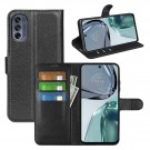 Lommebok deksel for Motorola Moto G62 5G svart thumbnail