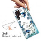 Fashion TPU Deksel for Samsung Galaxy S22 Ultra 5G - Blomster thumbnail