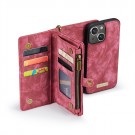 CaseMe 2-i-1 Lommebok deksel iPhone 14/13 rød thumbnail