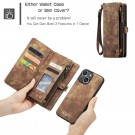 CaseMe 2-i-1 Lommebok deksel iPhone 14/13 brun thumbnail