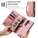 CaseMe 2-i-1 Lommebok deksel Samsung Galaxy S25 FE / S26 FE 5G rosa thumbnail
