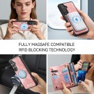 CaseMe 2-i-1 Lommebok deksel Samsung Galaxy S26 Ultra 5G rosa thumbnail