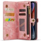 CaseMe 2-i-1 Lommebok deksel iPhone 15 Pro rosa thumbnail