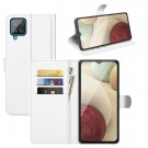 Lommebok deksel for Samsung Galaxy A22 4G hvit thumbnail