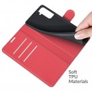 Lommebok deksel for Samsung Galaxy S22+ plus 5G rød thumbnail