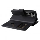 Lommebok-deksel plass til 10 stk kort for Samsung Galaxy S25 Ultra 5G svart thumbnail