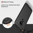 Tech-Flex TPU Deksel Carbon Motorola Moto G7 Power svart thumbnail