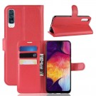 Lommebok deksel for  Samsung Galaxy A50/A30s rød thumbnail