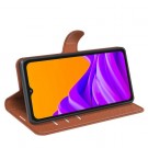 Lommebok deksel for Samsung Galaxy Xcover 7 Pro brun thumbnail