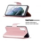 Lommebok deksel for Samsung Galaxy S21 FE 5G Roségull thumbnail