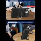 Tech-Flex Hybrid TPU Deksel med Ring Kickstand iPhone 17 svart thumbnail