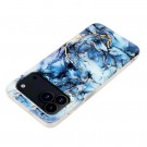 Fashion Deksel for iPhone 18 Pro - blå Marmor thumbnail