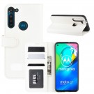 Lommebok deksel Premium for Motorola Moto G8 Power hvit thumbnail