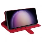 Lommebok deksel Premium for Samsung Galaxy S23 FE 5G rød thumbnail