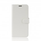 Lommebok deksel for LG Q7/LG Q7 Plus hvit thumbnail