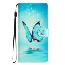 Lommebok deksel til Samsung Galaxy A56 5G - blue Butterfly thumbnail