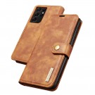 DG.Ming 2-i-1 Lommebok-deksel I Lær Samsung Galaxy S21 Ultra 5G brun thumbnail