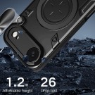 Tech-Flex Hybrid TPU Deksel med Ring Kickstand iPhone 17 Air svart thumbnail