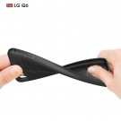 Tech-Flex TPU Deksel med PU-lær mønster LG Q6 svart thumbnail