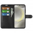 Lommebok deksel for Samsung Galaxy S24 FE 5G svart thumbnail