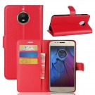 Lommebok deksel for Motorola Moto G5S rød thumbnail