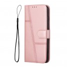 Lommebok deksel Stitching for Samsung Galaxy S26 FE 5G Roségull thumbnail