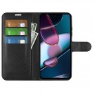 Lommebok deksel for Motorola Edge 30 5G svart thumbnail