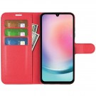 Lommebok deksel for Samsung Galaxy A25 5G rød thumbnail