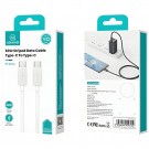 USAMS USB-C til USB-C 60W Ladekabel 2m - hvit thumbnail