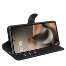 Lommebok deksel for Motorola Moto G77 5G / Moto G67 5G svart thumbnail
