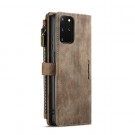 CaseMe retro multifunksjonell Lommebok deksel Samsung Galaxy S20+ plus 5G brun thumbnail