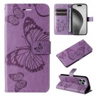 Lommebok deksel til iPhone 16 Pro Max - Lilla Butterfly thumbnail